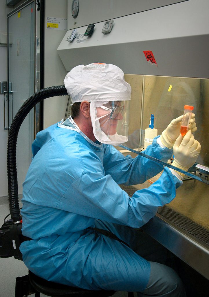 800px Influenza virus research 722x1024 - <strong>The Future of Ergonomic Biosafety Cabinet Design</strong>